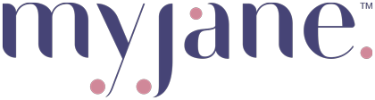 Image shows the logo for MyJane, a California cannabis delivery service that connects women with high-quality cannabis products, such as 3Leaf edibles.