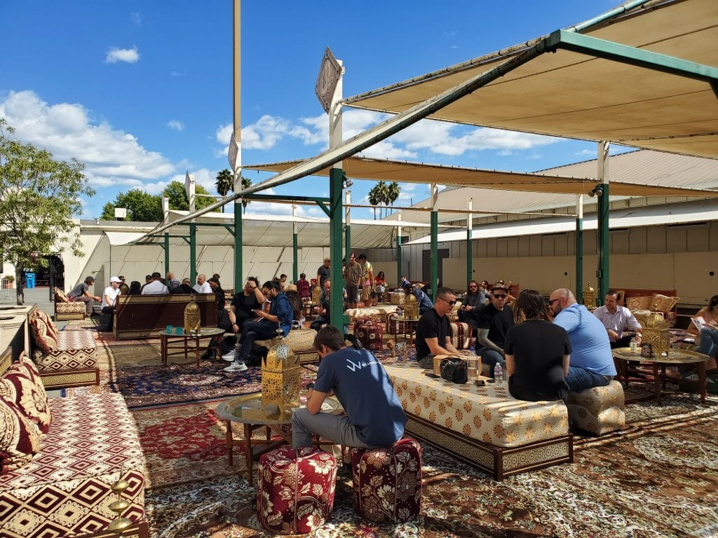 The Morcocan style consumption lounge at Hall of Flowers.