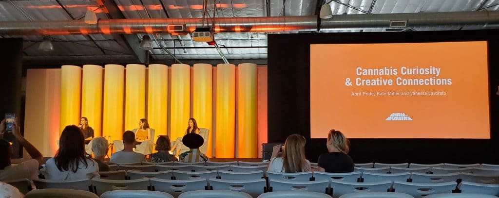 Speaker series at Hall of Flowers Season 3: Cannabis Curiosity and Creative Connections featuring April Pride, Vanessa Lavorato and Kate Miller.